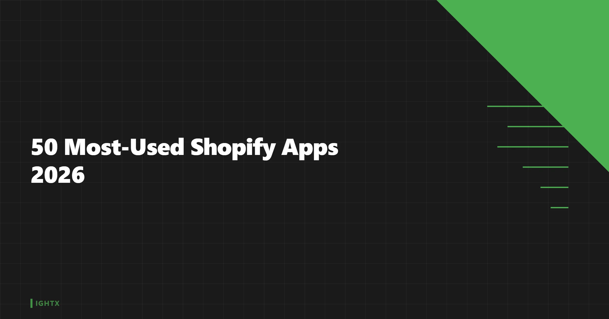 The 50 Most-Used Shopify Apps in 2026 (Real Adoption Data)