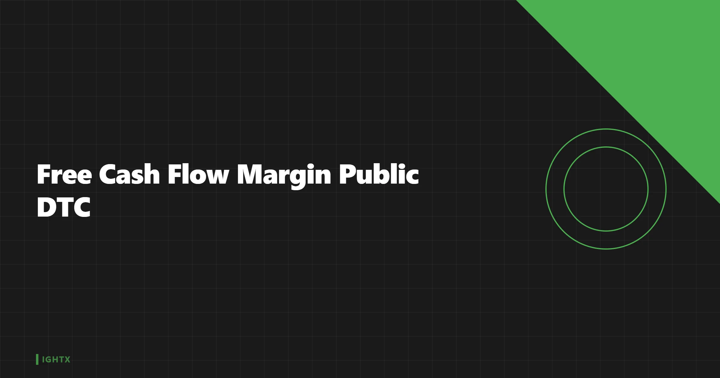 How much free cash flow do public DTC companies generate?