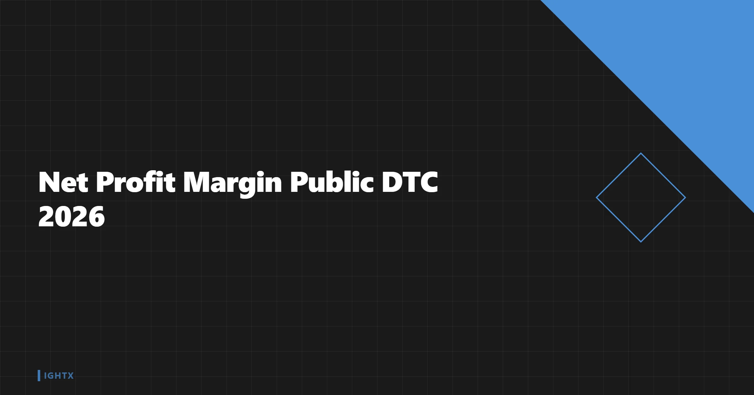 Public DTC Net Profit Margin 2026: 0.2% Median — Here's Why