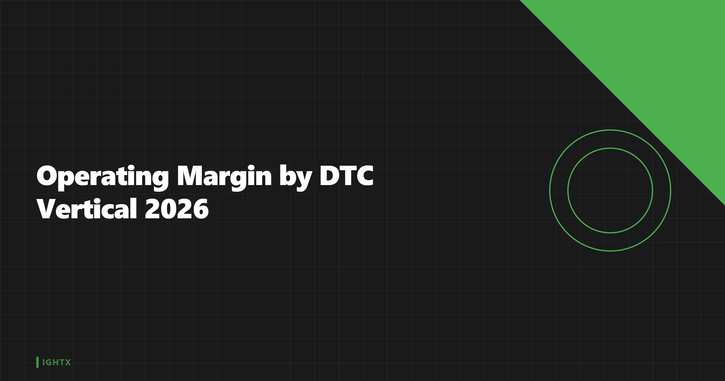 Operating Margin by DTC Vertical 2026