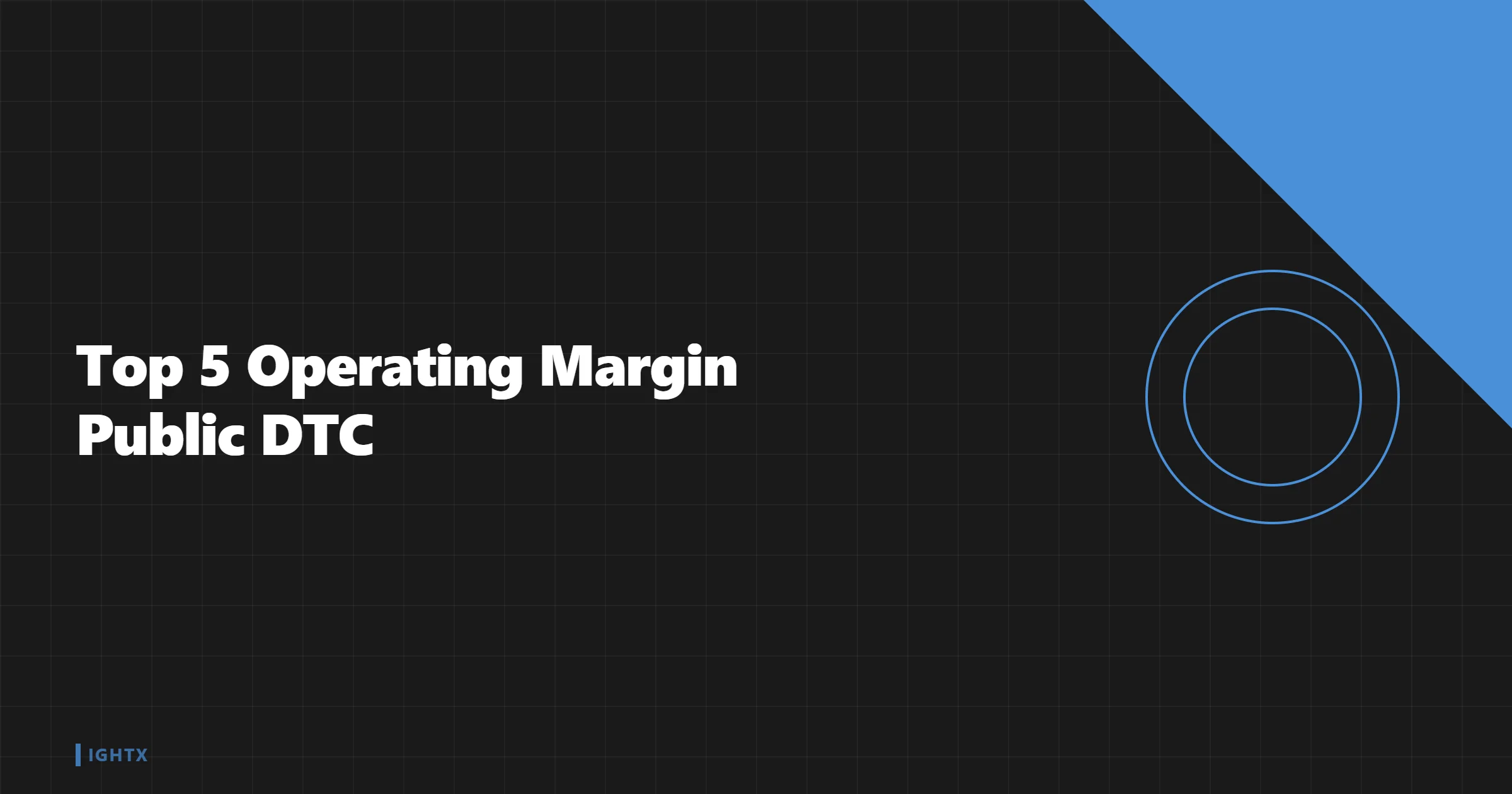 The 5 Most Profitable Public DTC Brands by Operating Margin 2026
