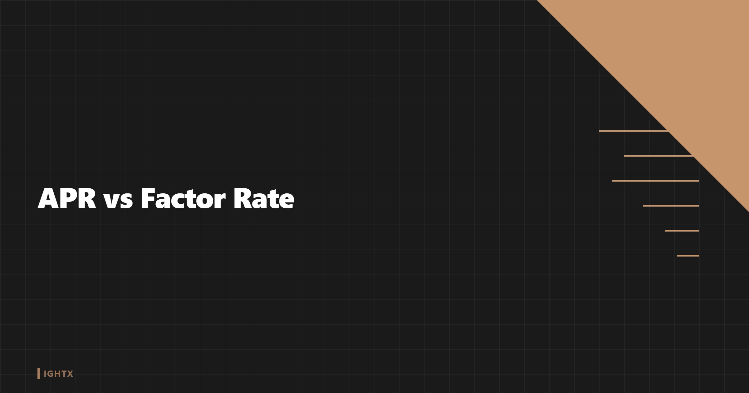 APR vs Factor Rate: What's the Difference?