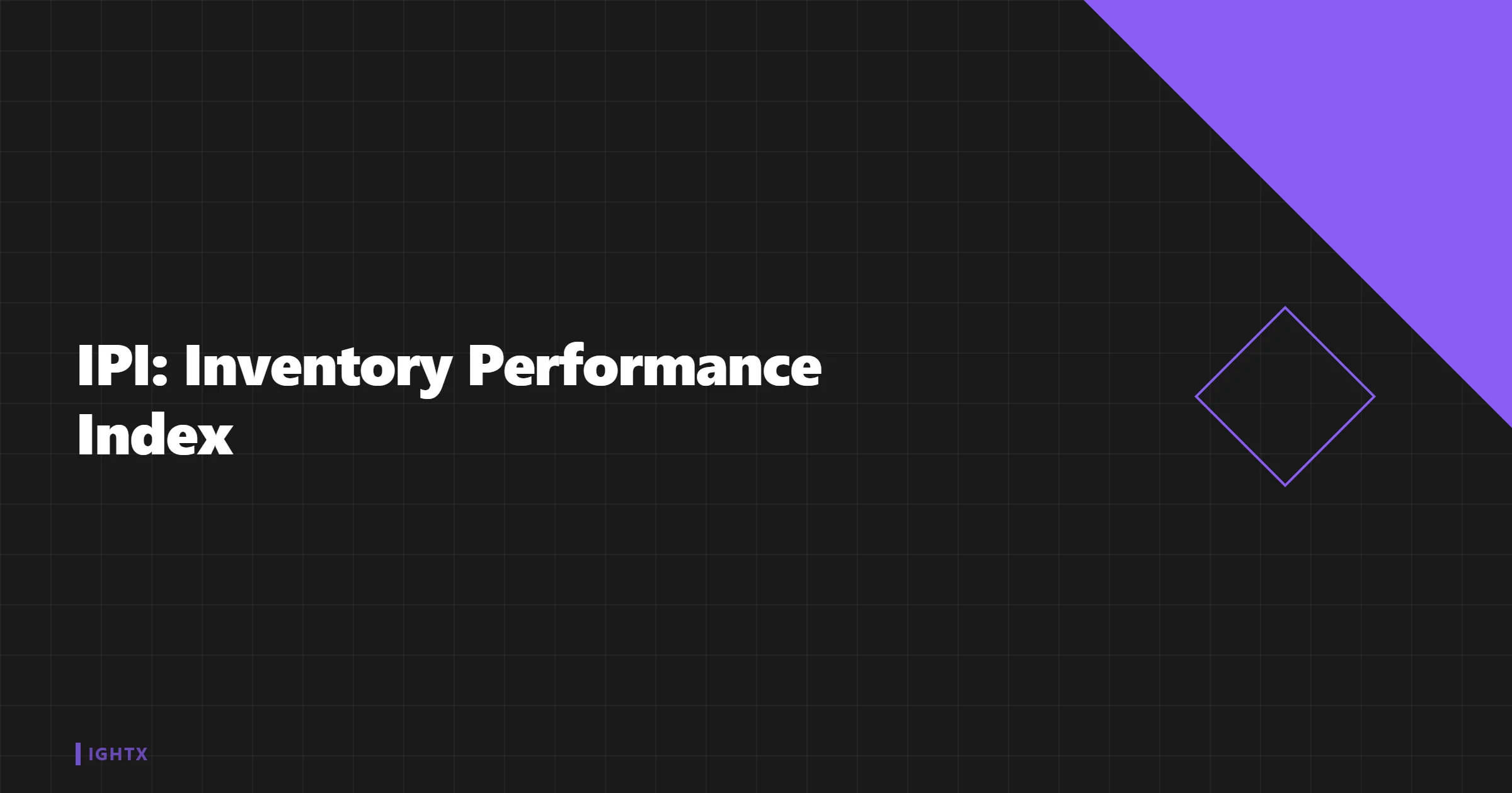 What Is IPI (Inventory Performance Index)?